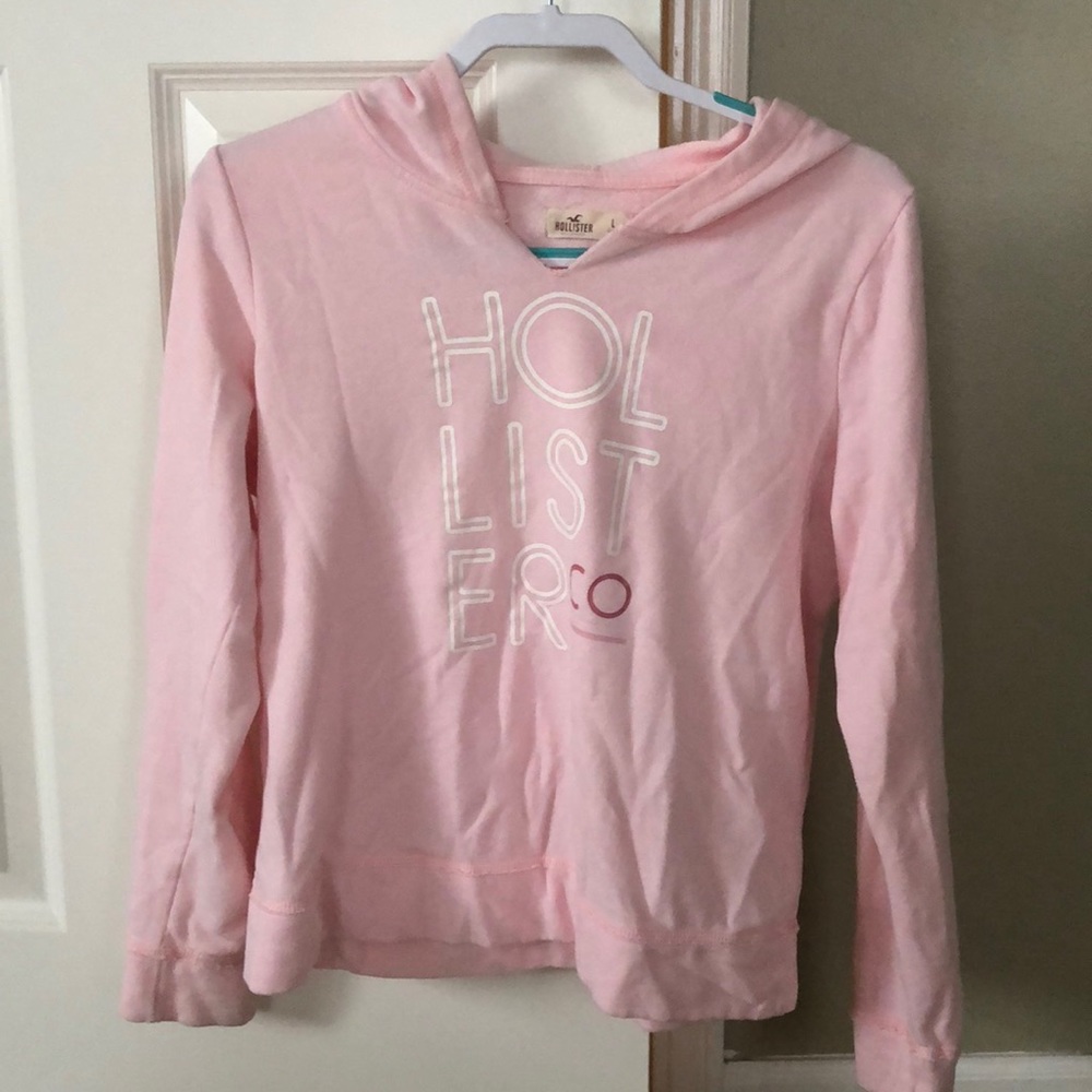 Hollister baby pink sweatshirt